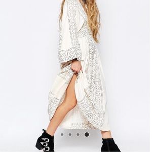 Free People Ivory Kimono Dress